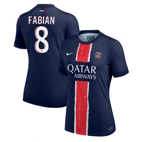 Fotballdrakt Dame Paris Saint-Germain Fabian Ruiz #8 Hjemmedrakt 2024-25 Kortermet